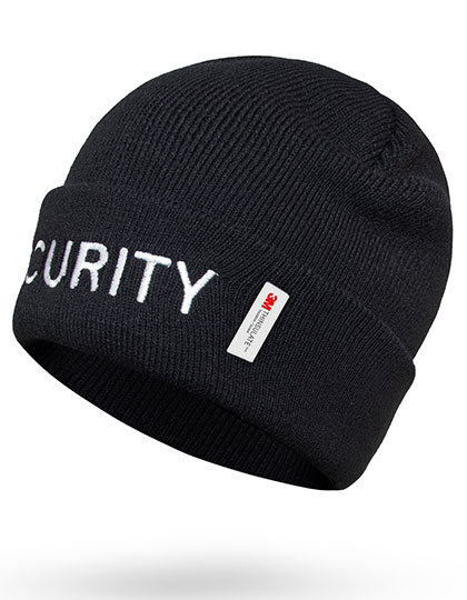Czapka Dzianinowa z wywinieciem Izolacja Thinsulate Security KX185 - Black