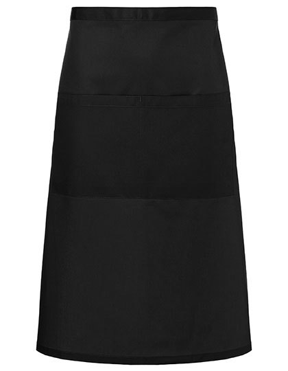 Fartuch Bistro Bardzo Duzy Tkanina Diagonalna KY161 - Black
