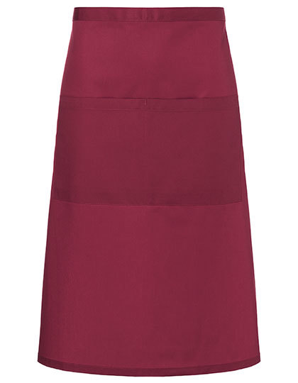 Fartuch Bistro Bardzo Duzy Tkanina Diagonalna KY161 - Bordeaux (ca. Pantone 209C)