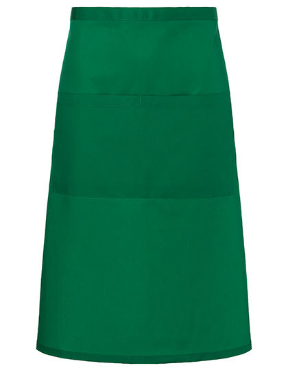 Fartuch Bistro Bardzo Duzy Tkanina Diagonalna KY161 - Forest Green