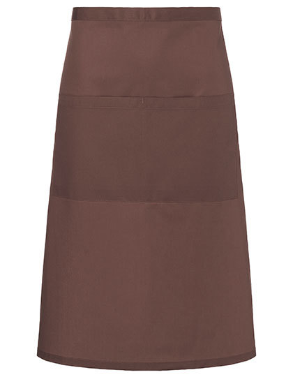 Fartuch Bistro Bardzo Duzy Tkanina Diagonalna KY161 - Light Brown (ca. Pantone 438C)