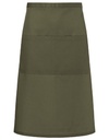 Fartuch Bistro Bardzo Duzy Tkanina Diagonalna KY161 - Moss Green (ca. Pantone 7764C)