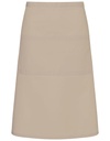 Fartuch Bistro Bardzo Duzy Tkanina Diagonalna KY161 - Sand (ca. Pantone 7529C)