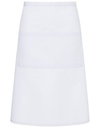 Fartuch Bistro Bardzo Duzy Tkanina Diagonalna KY161 - White