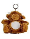 Brelok Pluszowa Maskotka Poliester Krowa MM023C - Cow Brown