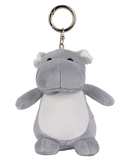 Brelok Pluszowy Poliester MM026 - Hippo Grey