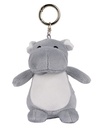 Brelok Pluszowy Poliester MM026 - Hippo Grey