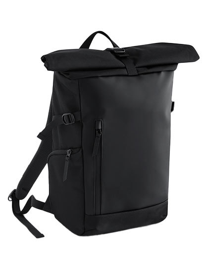 Plecak Zwijany Z Recyklingu Matowy QD543 - Black