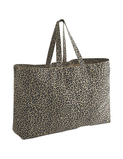 Torba oversize WM336 - Vintage Leopard Print