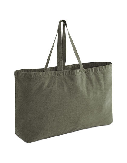 Torba Oversize Bawelniana z Recyklingu WM348 - Vintage Moss