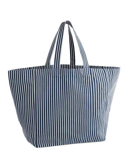 Torba Plazowa Bawelna Poliester Paski WM677 - Navy Stripe