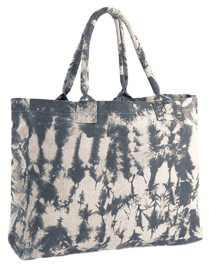 Torba na zakupy Tie Dye z recyklingu WM930 - Natural Black Tie Dye