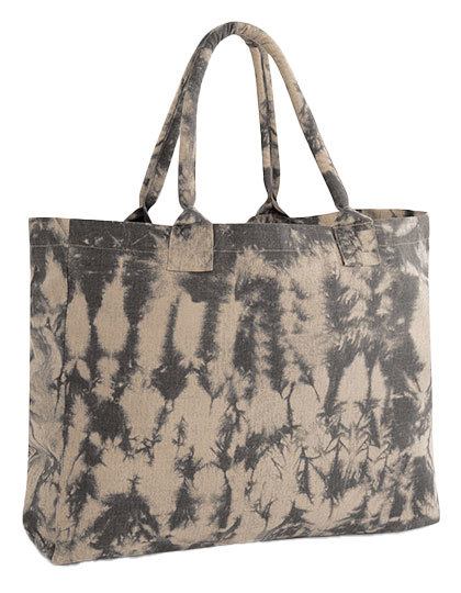 Torba na zakupy Tie Dye z recyklingu WM930 - Sand Black Tie Dye