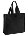 Torba na zakupy Canvas z uchwytami szewron WM940 - Black