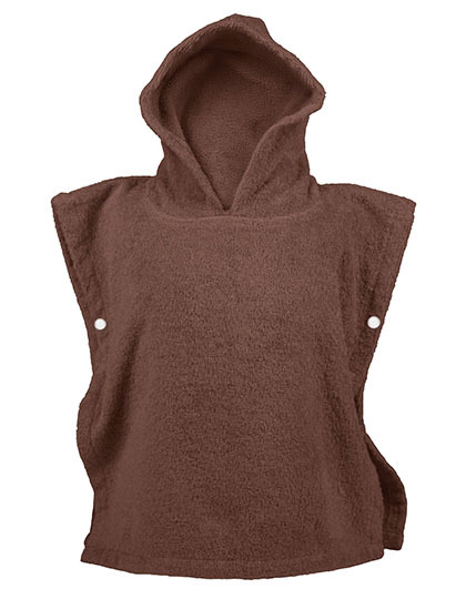 Koc dzieciecy z kapturem frotte ARB920 - Old Pink