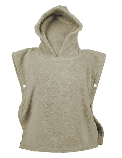 Koc dzieciecy z kapturem frotte ARB920 - Taupe