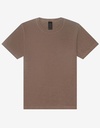 Koszulka Męska Oversize Bawełniana Dekatyzowana BL4810GD - Washed Cocoa
