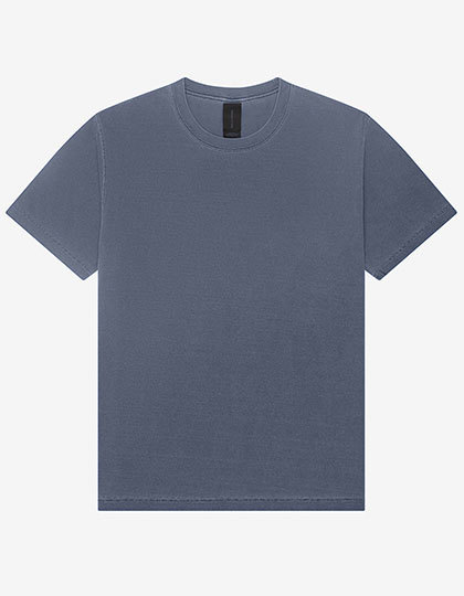 Koszulka Męska Oversize Bawełniana Dekatyzowana BL4810GD - Washed Navy