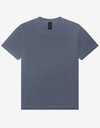 Koszulka Męska Oversize Bawełniana Dekatyzowana BL4810GD - Washed Navy