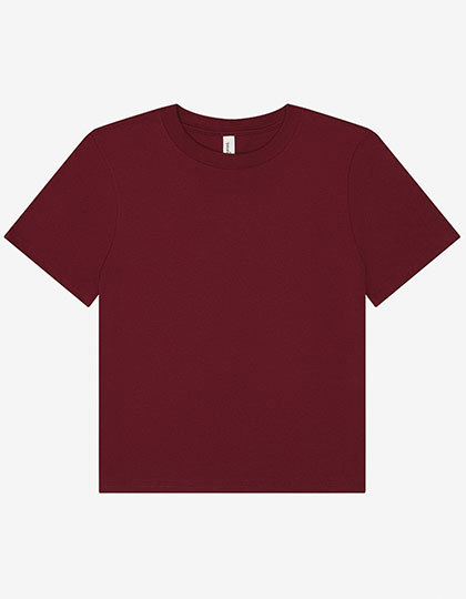 Koszulka Damska Boxy Oversize Bawelniana BL6110 - Maroon