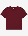 Koszulka Damska Boxy Oversize Bawelniana BL6110 - Maroon