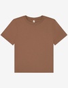 Koszulka Damska Boxy Oversize Bawelniana BL6110 - Vintage Brown
