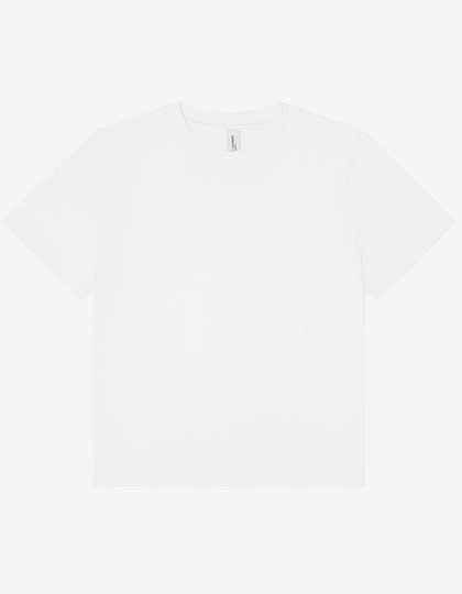 Koszulka Damska Boxy Oversize Bawelniana BL6110 - White