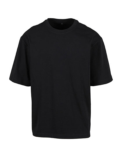 Koszulka Męska Luzny Kroj Bawełniana BY391 - Black