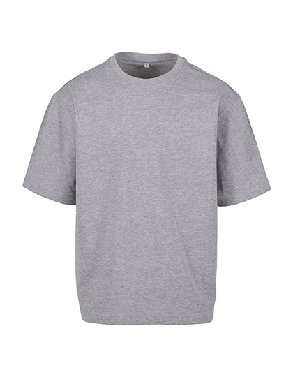 Koszulka Meska Luzny Kroj Bawelniana BY391 - Heather Grey