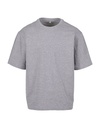 Koszulka Męska Luzny Kroj Bawełniana BY391 - Heather Grey