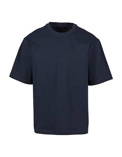 Koszulka Męska Luzny Kroj Bawełniana BY391 - Navy