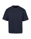 Koszulka Meska Luzny Kroj Bawelniana BY391 - Navy