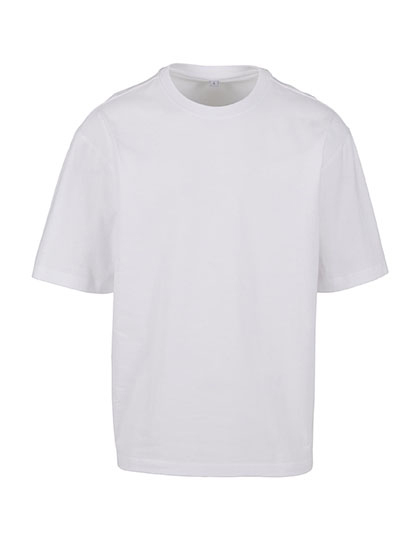 Koszulka Męska Luzny Kroj Bawełniana BY391 - White