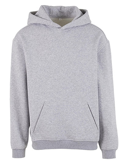 Bluza z Kapturem Luźna Bawełniano Poliestrowa BY410 - Heather Grey