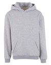 Bluza z Kapturem Luzna Bawelniano Poliestrowa BY410 - Heather Grey