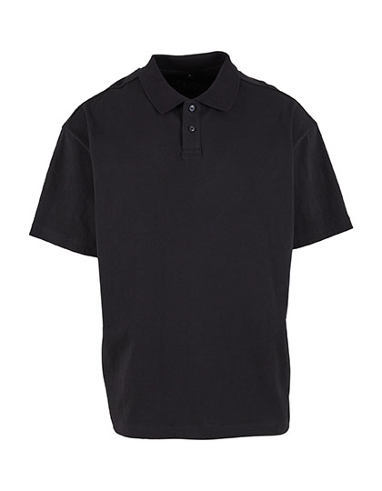 Koszulka Polo Oversize Bawelniana BY421 - Black