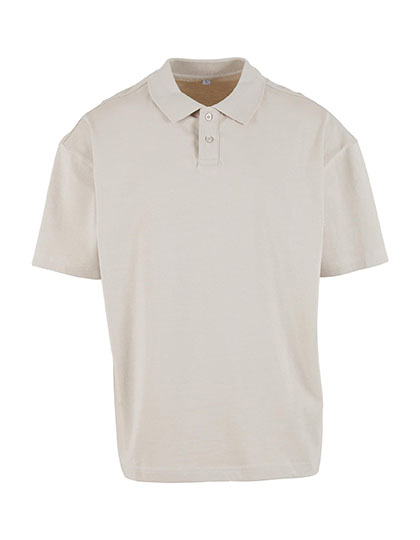 Koszulka polo oversize BY421 - Cloud