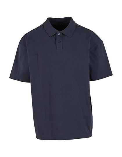 Koszulka Polo Oversize Bawelniana BY421 - Navy