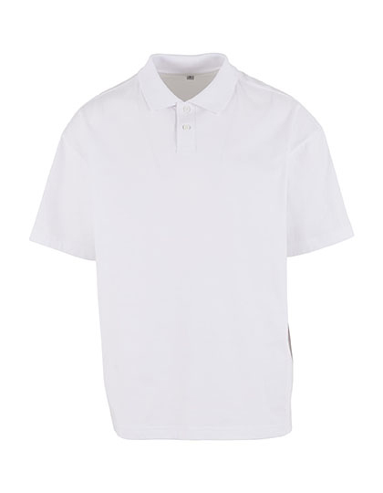 Koszulka Polo Oversize Bawełniana BY421 - White