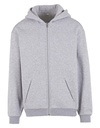 Bluza Rozpinana z Kapturem Luzny Kroj Bawełna Poliester BY443 - Heather Grey