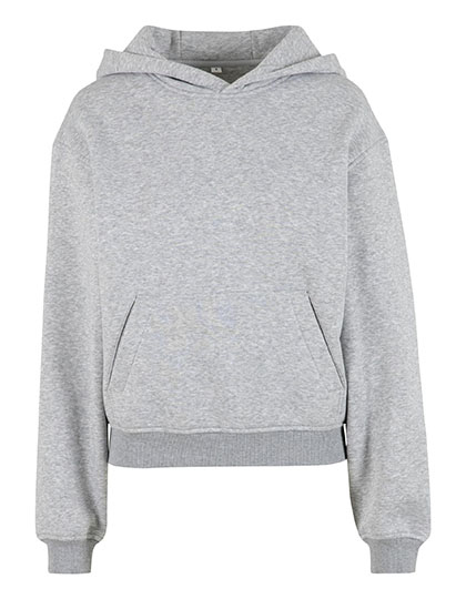 Bluza z Kapturem Luzna Bawelniana Poliestrowa BY444 - Heather Grey