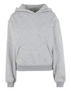 Bluza z Kapturem Luźna Bawełniana Poliestrowa BY444 - Heather Grey