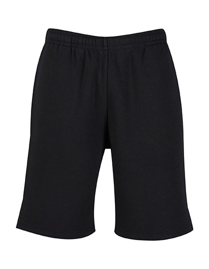 Spodnie Krotkie Męskie Luzny Kroj Bawełniane BY447 - Black