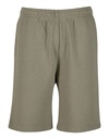 Spodnie Krotkie Meskie Luzny Kroj Bawelniane BY447 - Pale Olive