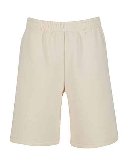 Spodnie Krotkie Meskie Luzny Kroj Bawelniane BY447 - White Sand