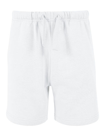 Spodnie Krotkie Dresowe Bawelna Poliester Szczotkowane BYBB034 - White