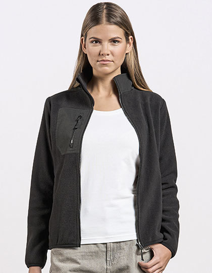 Kurtka Klasyczna Polarowa Rozpinana E7955 - Black