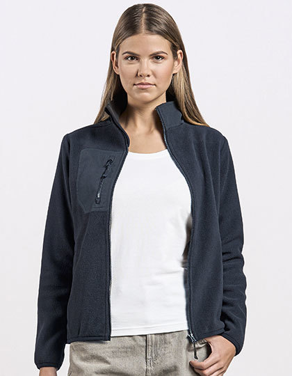 Kurtka Klasyczna Polarowa Rozpinana E7955 - Navy