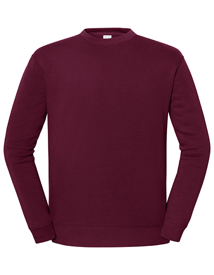 Bluza Klasyczna Bawelniana Szczotkowana F306 - Burgundy