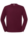 Bluza Klasyczna Bawełniana Szczotkowana F306 - Burgundy